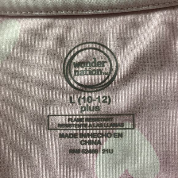 💖 Wonder Nation Girls Heart Tee – Size L Plus 10/12 – Pink - Picture 3 of 4
